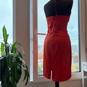 Elegant Red Halter beautiful Dress, Brand New Size / L